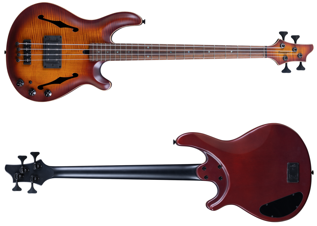Mensinger Joker B 4a Brandy Breath Hollowbody 32"